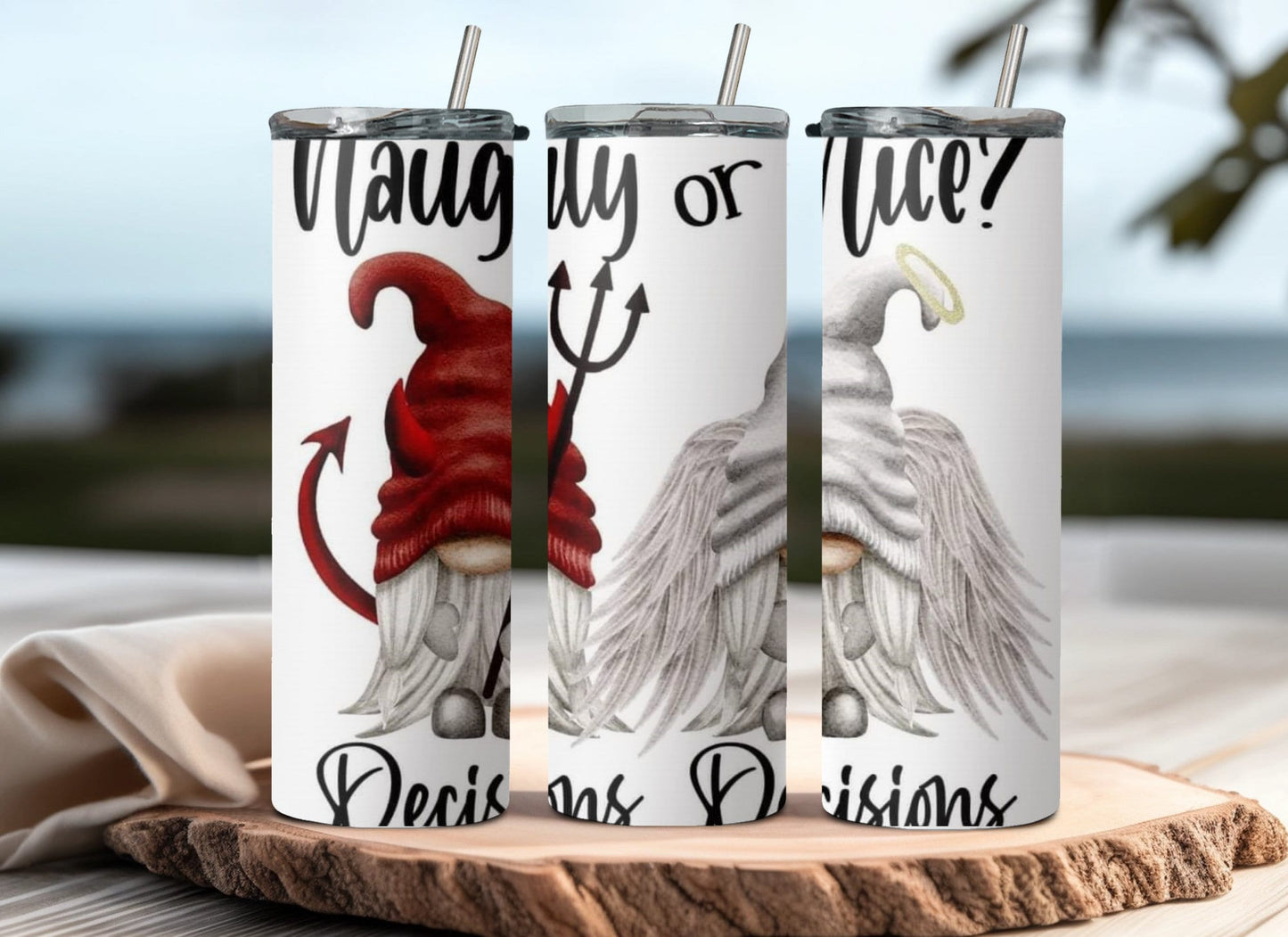 Sarcastic Gnome Design 20oz Tumbler - Double Walled Insulation - High Quality Sublimation Print - Perfect Gift for Anyone - Funny Gag Gift