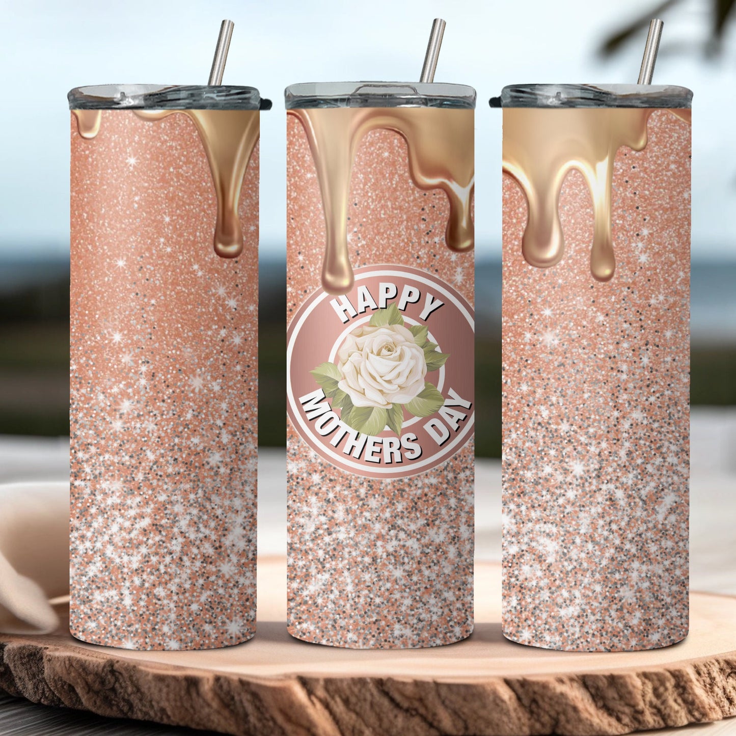 Personalized Mom Tumbler - Customizable Mother's Day & Birthday Gift - Sarcastic Design - 20oz Cup - Flowers - Gift for Her